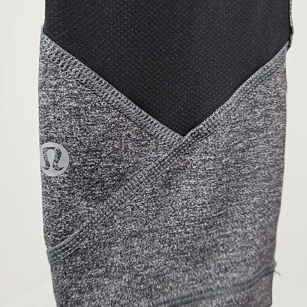 Lululemon‎ x SoulCycle Pace Rival Gray Cropped Leggings | Women's 2